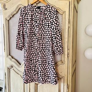Polka Dot Dress in Black and Pink M 10/12
